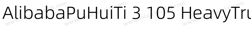AlibabaPuHuiTi 3 105 HeavyTrueTyp字体转换